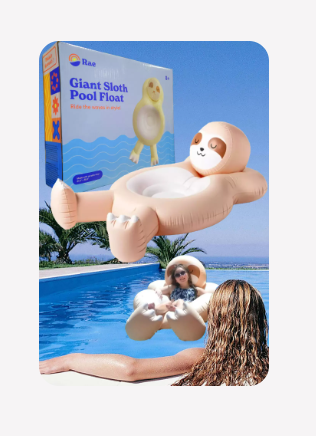 Sloth Float Inflatable (Lot de 12)